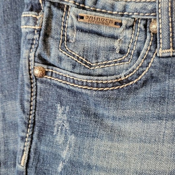 ReRock by EXPRESS - LOW SKINNY Fit STRETCH Blue Jeans - Women Size 4s- PERFECT - Picture 3 of 7